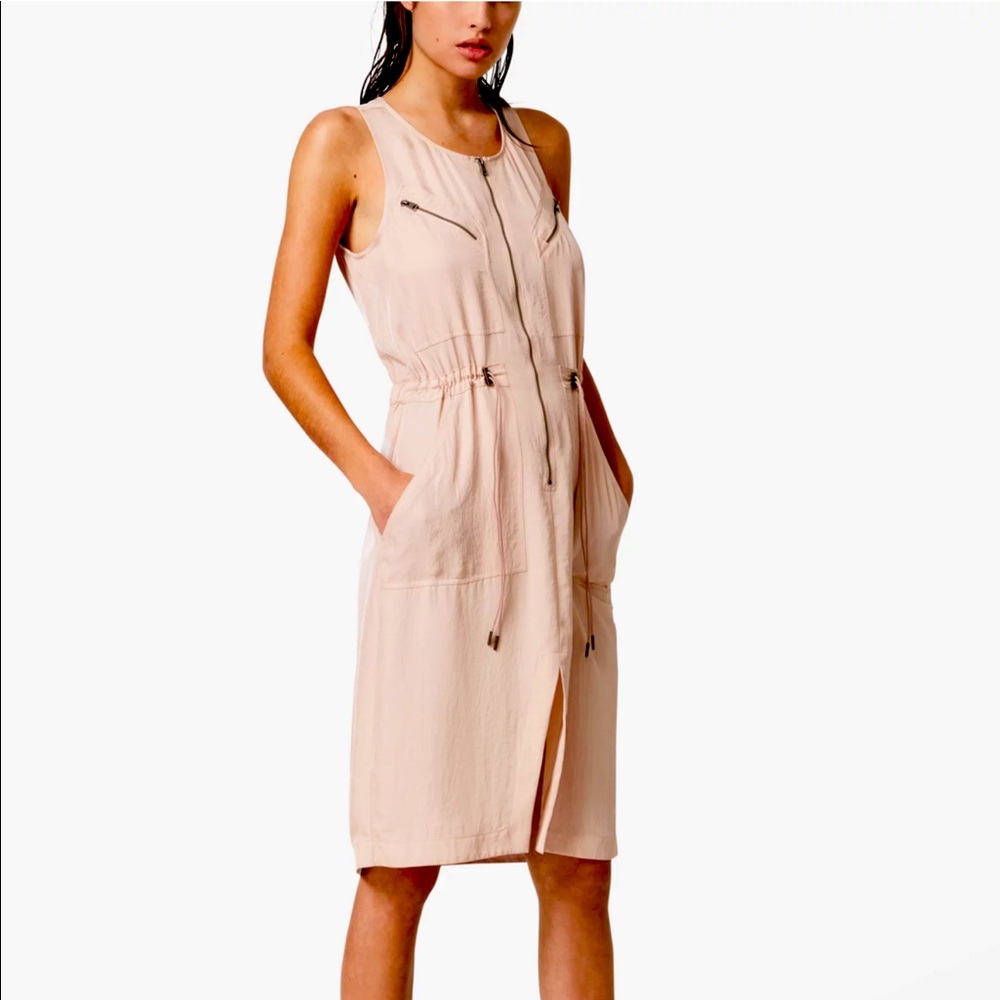 All Saints; Vola Zip MIDI Dress